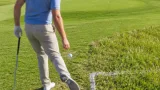 La duda sobre una bola que golpea el pie durante un drop