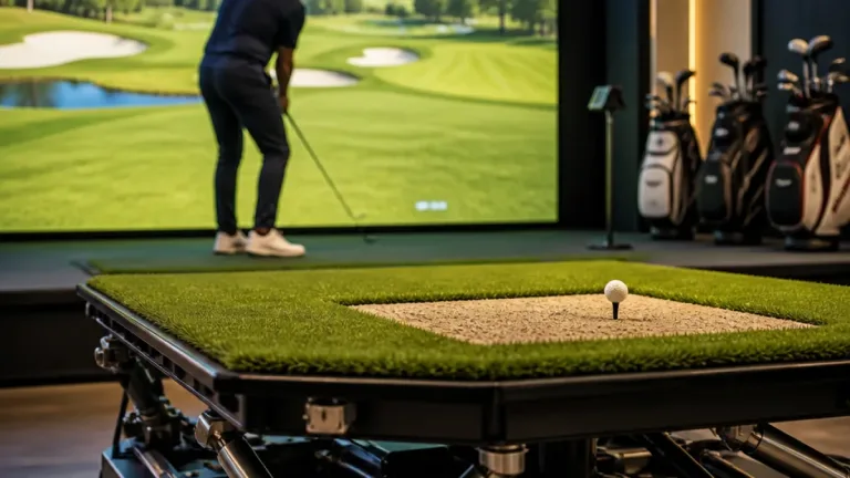 Quantum de Golf VX recrea las inclinaciones del terreno en un simulador con plataforma móvil