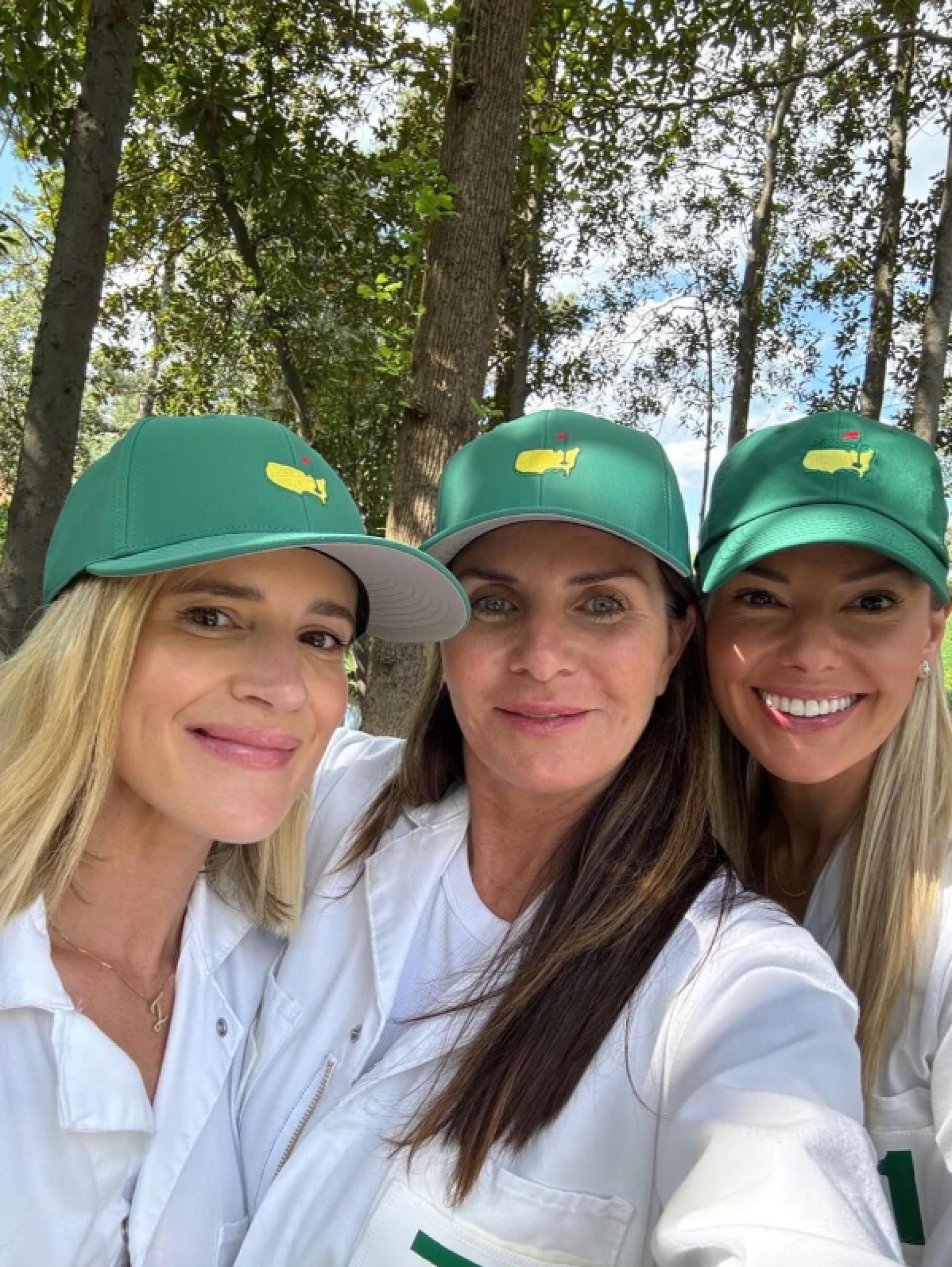 Wendy Lowry, Erica Stoll, and their friend at the Masters