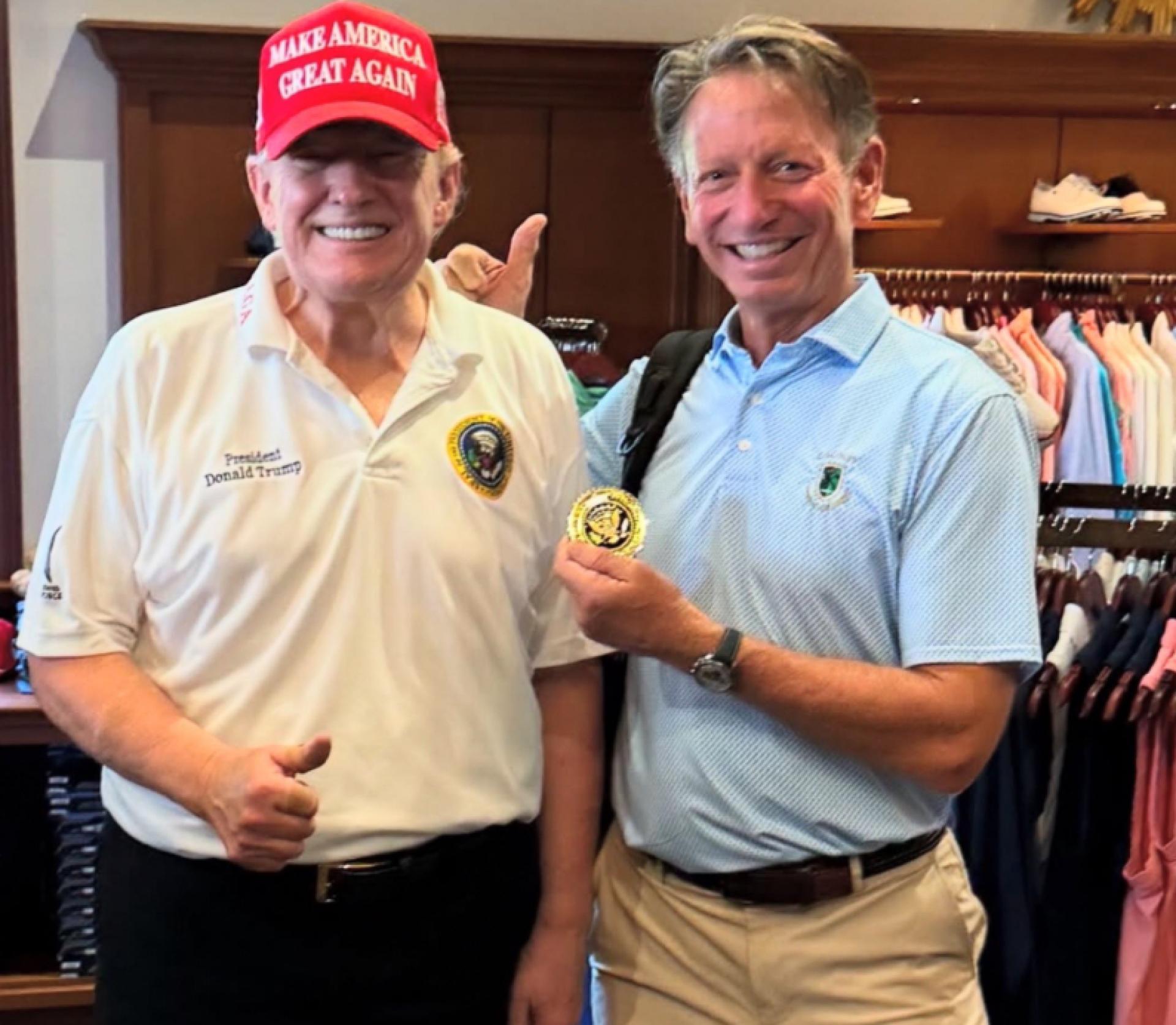 President Donald Trump has won the Senior Club Championship at Trump National Golf Club Jupiter.