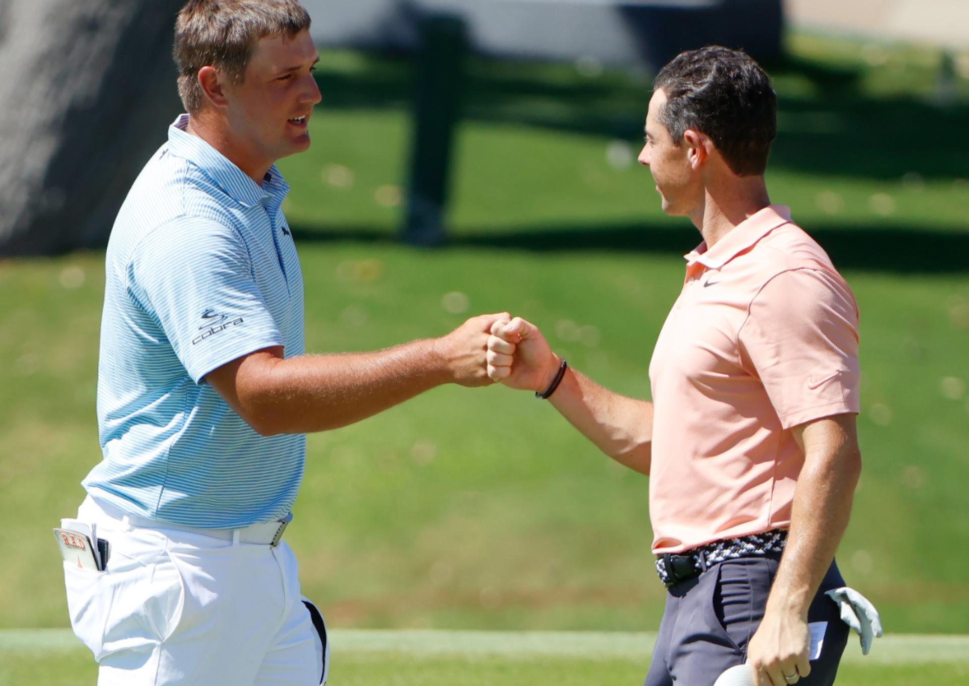 Bryson DeChambeau and Rory McIlroy