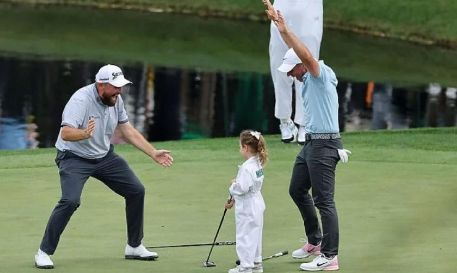 Shane Lowry, Poppy McIlroy and Rory McIlroy
