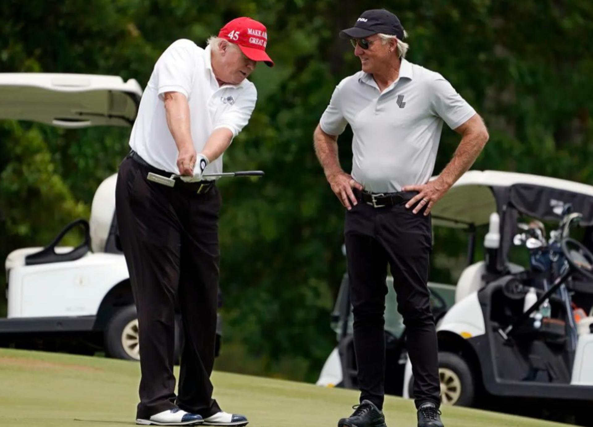 Donald Trump and Greg Norman